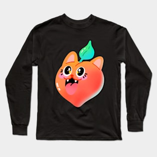 Peach Kitty Long Sleeve T-Shirt